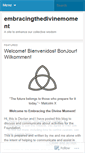 Mobile Screenshot of embracingthedivinemoment.wordpress.com