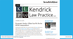 Desktop Screenshot of kendricklaw.wordpress.com
