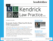Tablet Screenshot of kendricklaw.wordpress.com