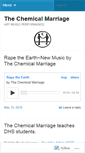 Mobile Screenshot of chemicalmarriage.wordpress.com