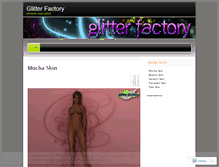 Tablet Screenshot of glitterfactory.wordpress.com