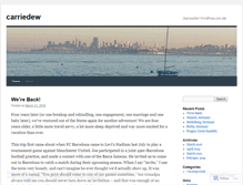 Tablet Screenshot of carriedew.wordpress.com