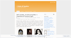 Desktop Screenshot of isoladiquattro.wordpress.com