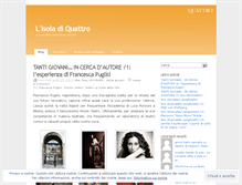 Tablet Screenshot of isoladiquattro.wordpress.com