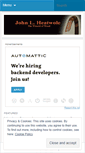 Mobile Screenshot of johnheatwole.wordpress.com