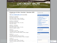 Tablet Screenshot of neocricket.wordpress.com