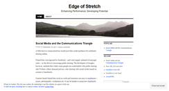 Desktop Screenshot of edgeofstretch.wordpress.com