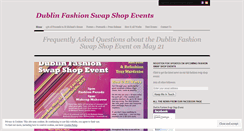 Desktop Screenshot of dublinfashionswapshop.wordpress.com