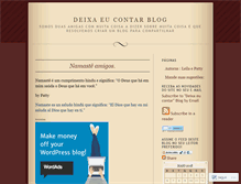 Tablet Screenshot of deixaeucontar.wordpress.com