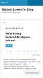 Mobile Screenshot of matiussumedi.wordpress.com