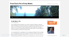 Desktop Screenshot of fromfattofitinfortyweeks.wordpress.com