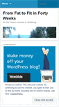 Mobile Screenshot of fromfattofitinfortyweeks.wordpress.com