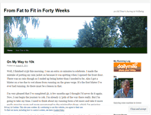 Tablet Screenshot of fromfattofitinfortyweeks.wordpress.com