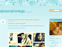 Tablet Screenshot of abnormalme.wordpress.com