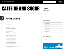 Tablet Screenshot of caffeinesugar.wordpress.com
