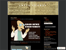 Tablet Screenshot of crashchords.wordpress.com
