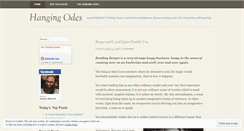 Desktop Screenshot of hangingodes.wordpress.com