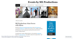 Desktop Screenshot of meproductions.wordpress.com