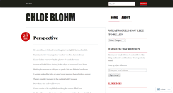 Desktop Screenshot of chloeblohm.wordpress.com