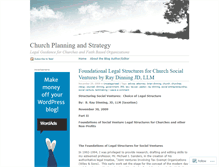 Tablet Screenshot of churchtaxlaw.wordpress.com