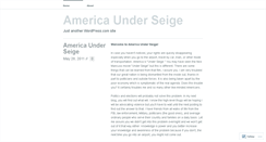 Desktop Screenshot of americaunderseige.wordpress.com