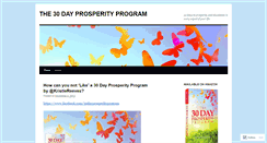 Desktop Screenshot of 30dayprosperityprogram.wordpress.com