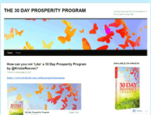 Tablet Screenshot of 30dayprosperityprogram.wordpress.com