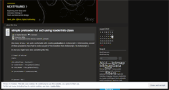 Desktop Screenshot of nextframe.wordpress.com