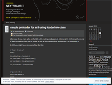 Tablet Screenshot of nextframe.wordpress.com