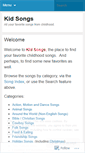 Mobile Screenshot of kidsongs.wordpress.com
