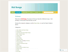 Tablet Screenshot of kidsongs.wordpress.com