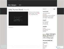 Tablet Screenshot of blurdesigns.wordpress.com