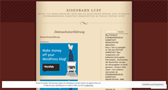 Desktop Screenshot of eisenbahnlust.wordpress.com