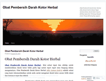 Tablet Screenshot of obatpembersihdarahkotorherbal0.wordpress.com