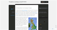 Desktop Screenshot of bioontologies.wordpress.com