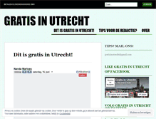 Tablet Screenshot of gratisinutrecht.wordpress.com