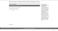 Desktop Screenshot of duxdebate.wordpress.com