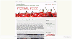 Desktop Screenshot of frugalfood.wordpress.com