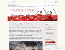 Tablet Screenshot of frugalfood.wordpress.com