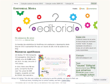 Tablet Screenshot of editorialmoda.wordpress.com