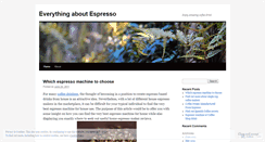 Desktop Screenshot of espresso376.wordpress.com