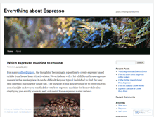 Tablet Screenshot of espresso376.wordpress.com