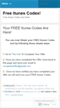 Mobile Screenshot of freeitunescodes.wordpress.com