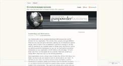 Desktop Screenshot of gunpowderbusiness.wordpress.com