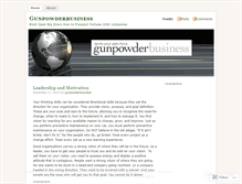 Tablet Screenshot of gunpowderbusiness.wordpress.com