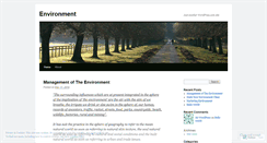 Desktop Screenshot of environmentsolution.wordpress.com