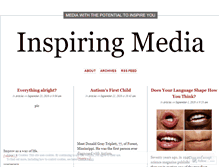 Tablet Screenshot of inspiringmedia.wordpress.com