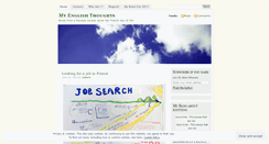 Desktop Screenshot of myenglishthought.wordpress.com