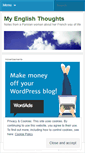 Mobile Screenshot of myenglishthought.wordpress.com
