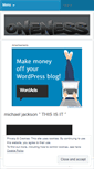 Mobile Screenshot of onenessblog.wordpress.com